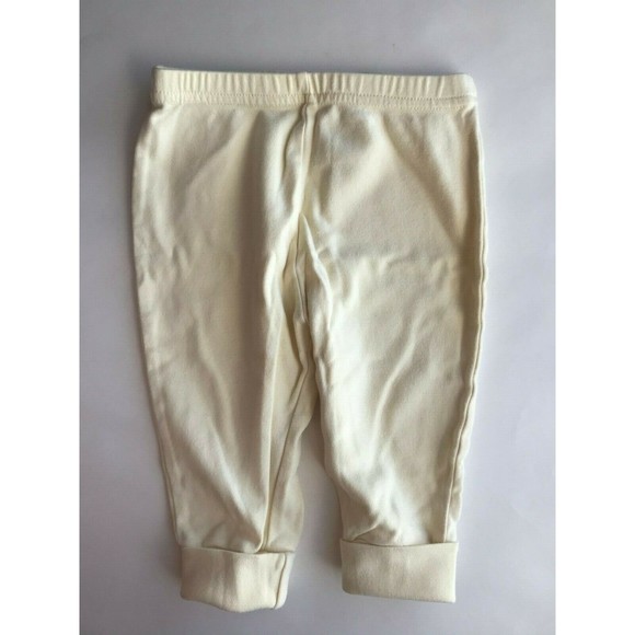 Girl's Size 9M 6-9 Months 3 Pc White Floral Gerber Top, Yellow Pants + Bib - Picture 5 of 6